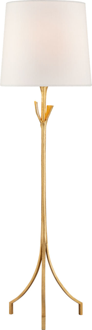 Fliana Floor Lamp | Gild | Linen Shade