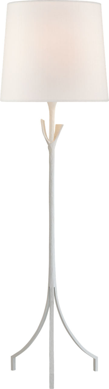 Fliana Floor Lamp | Plaster White | Linen Shade