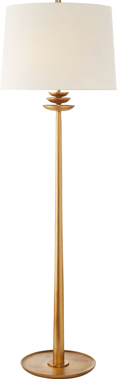 Beaumont Floor Lamp | Gild | Linen Shade