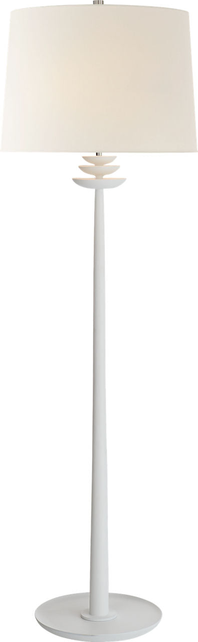 Beaumont Floor Lamp | White | Linen Shade