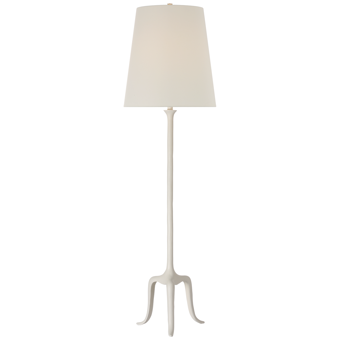 Mathilde 59" Floor Lamp | Plaster White | Linen Shade