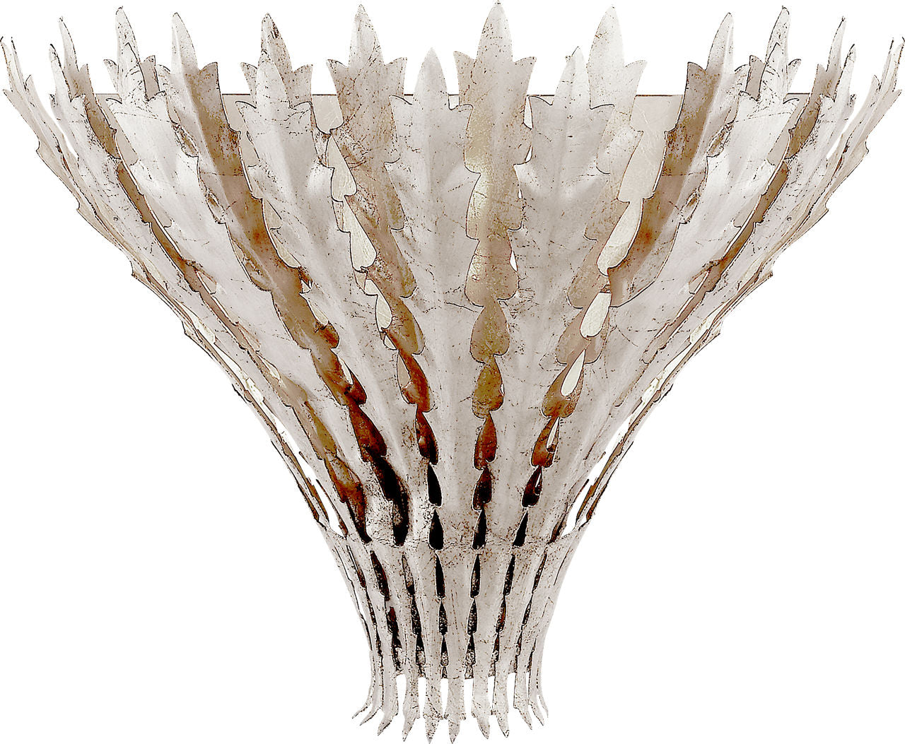 Hampton Wall Light | Burnished Silver Leaf