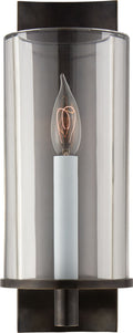 Truffaut Single Sconce Bronze | Clear Glass