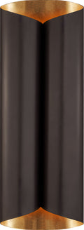 Selfoss Large Sconce | Bronze and Gild Interior