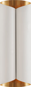 Selfoss Large Sconce | Plaster White and Gild Interior