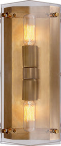 Clayton Wall Sconce | Crystal and Hand-Rubbed Antique Brass