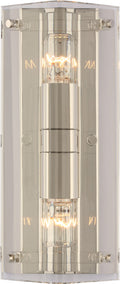 Clayton Wall Sconce | Crystal and Polished Nickel