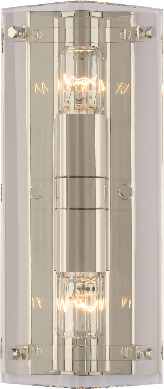 Clayton Wall Sconce | Crystal and Polished Nickel