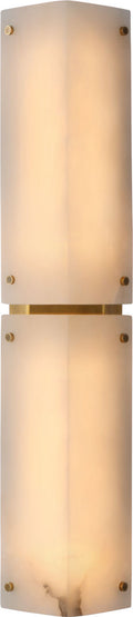 Clayton 25" Sconce | Alabaster and Hand-Rubbed Antique Brass
