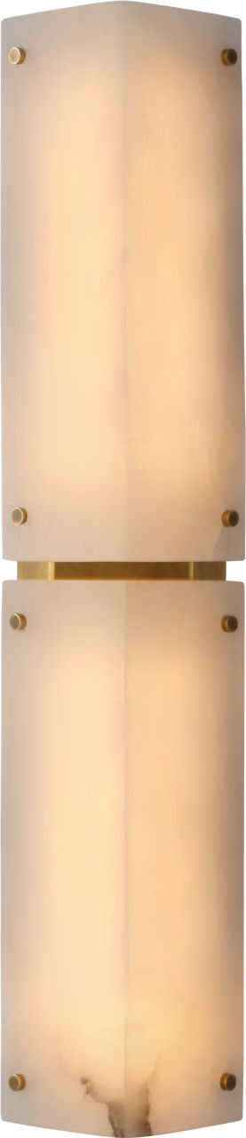 Clayton 25" Sconce | Alabaster and Hand-Rubbed Antique Brass