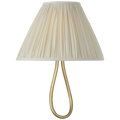 Jeanne 10" Single Sconce | Gild | Silk Pleated Shade