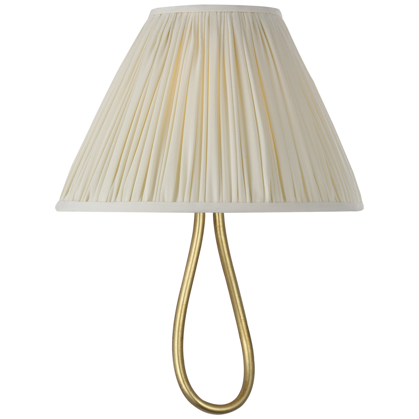 Jeanne 10" Single Sconce | Gild | Silk Pleated Shade