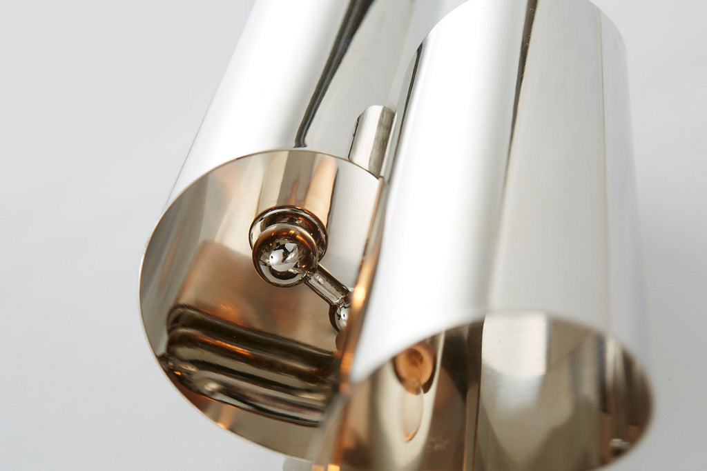 Iva Medium Wrapped Sconce | Polished Nickel