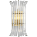 Rhine 21" Sconce | Hand-Rubbed Antique Brass | Crystal