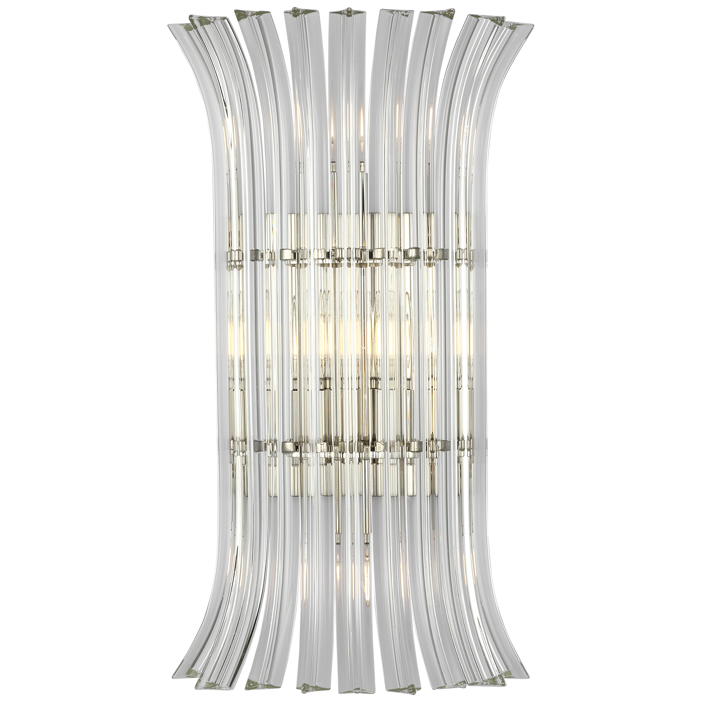 Rhine 21" Sconce | Polished Nickel | Crystal