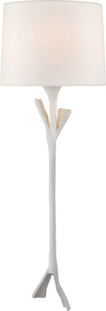 Fliana Tail Sconce | Plaster White | Linen Shade