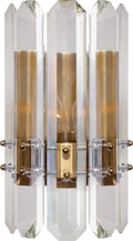 Bonnington Wall Sconce | Hand-Rubbed Antique Brass | Crystal