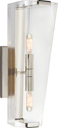 Alpine Single Sconce | Polished Nickel | Clear Glass