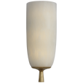 Pascal 21" Sconce | Hand-Rubbed Antique Brass | Alabaster