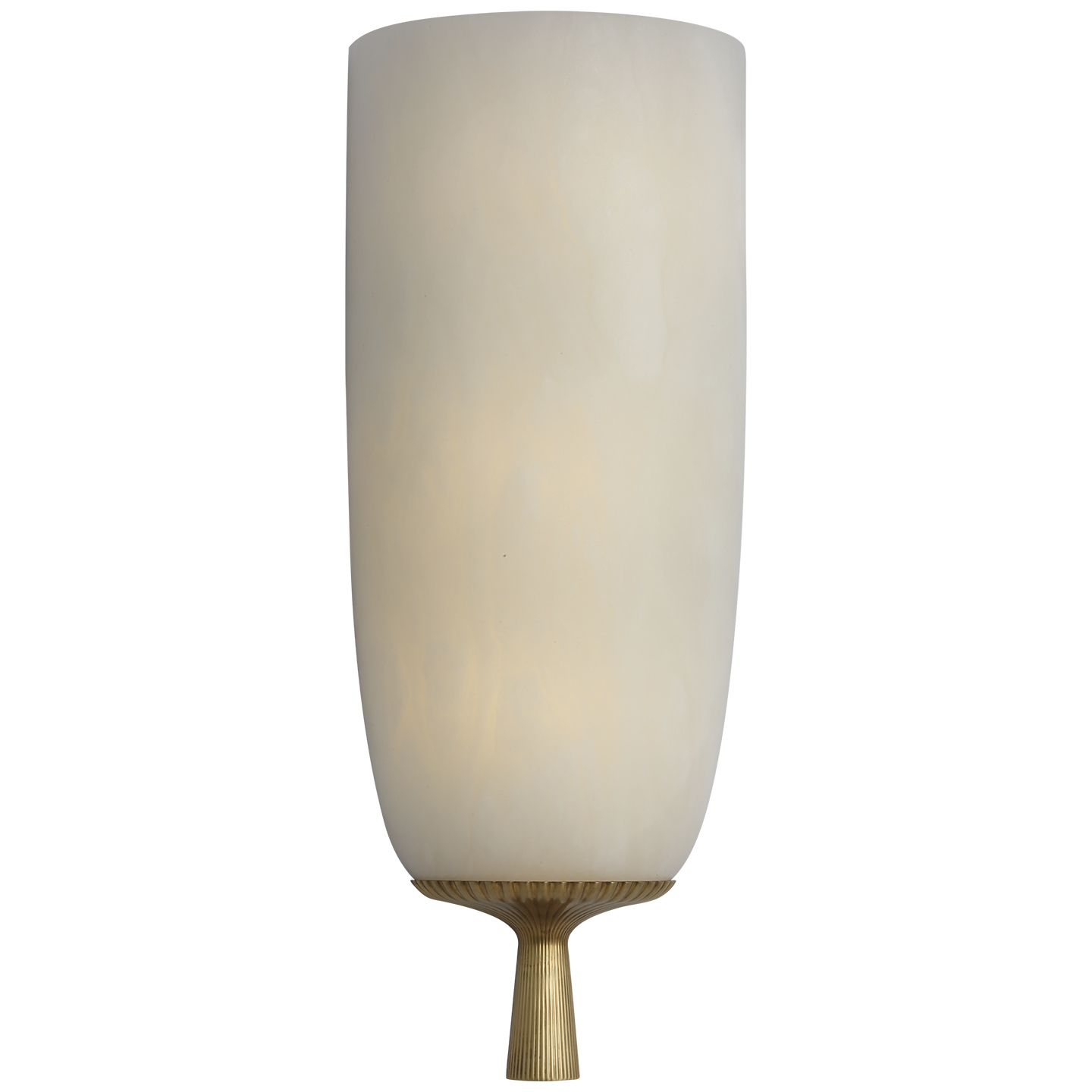 Pascal 21" Sconce | Hand-Rubbed Antique Brass | Alabaster