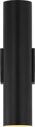 Nella Medium Cylinder Sconce | Matte Black