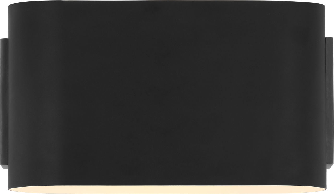 Nella Small Oblong Sconce | Matte Black