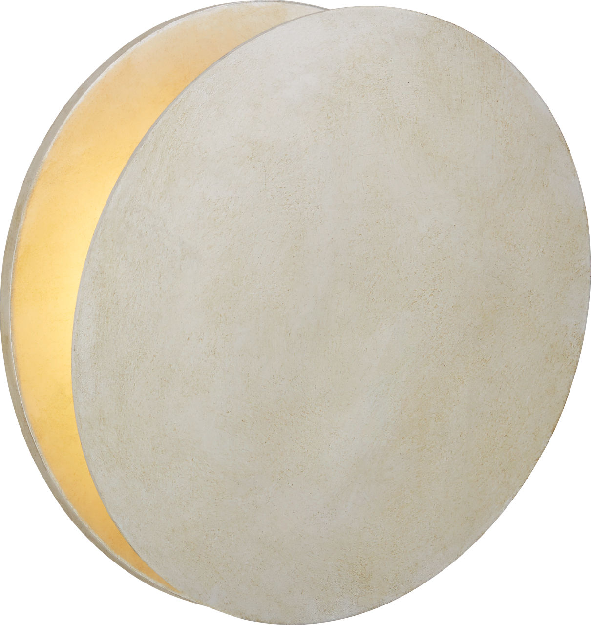 Gabriela Round Wall Washer | Burnished Silver Leaf