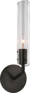 Casoria 14" Single Sconce | Bronze | Clear Glass