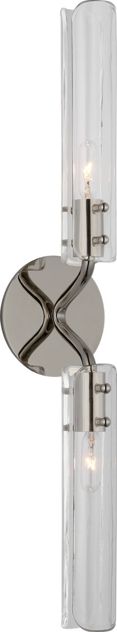 Casoria 23" Linear Sconce | Polished Nickel | Clear Glass