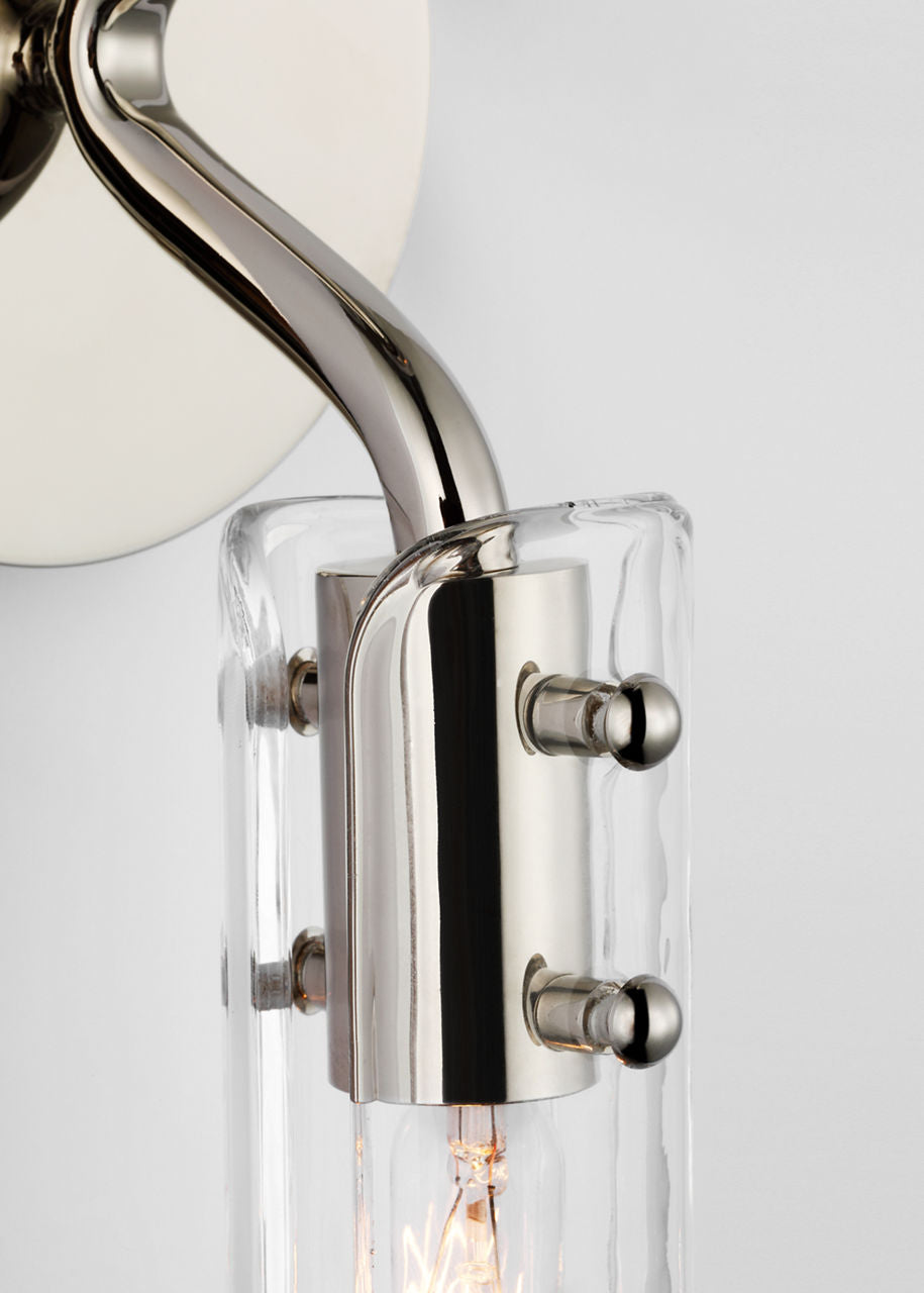 Casoria 23" Linear Sconce | Polished Nickel | Clear Glass