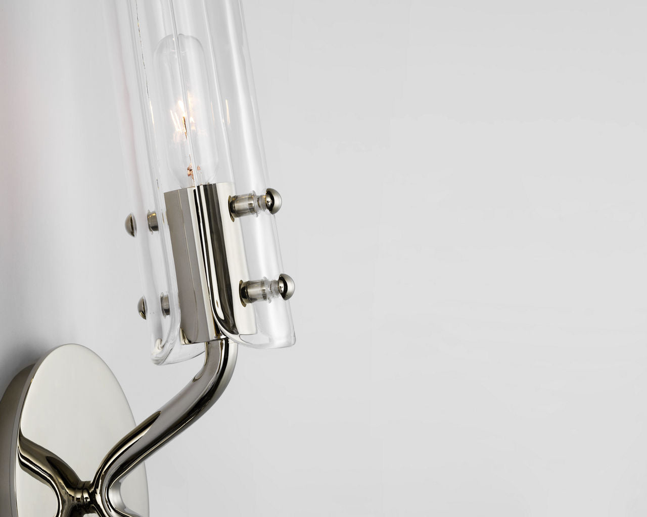 Casoria 23" Linear Sconce | Polished Nickel | Clear Glass
