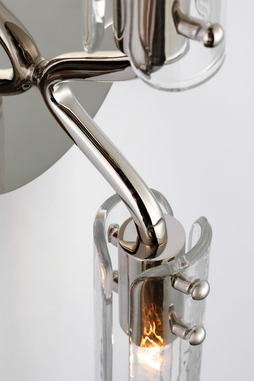 Casoria 23" Linear Sconce | Polished Nickel | Clear Glass