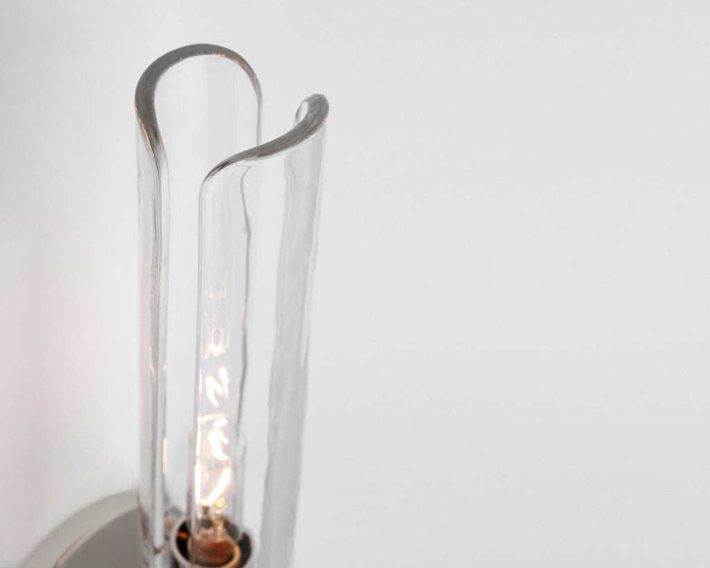 Casoria 23" Linear Sconce | Polished Nickel | Clear Glass