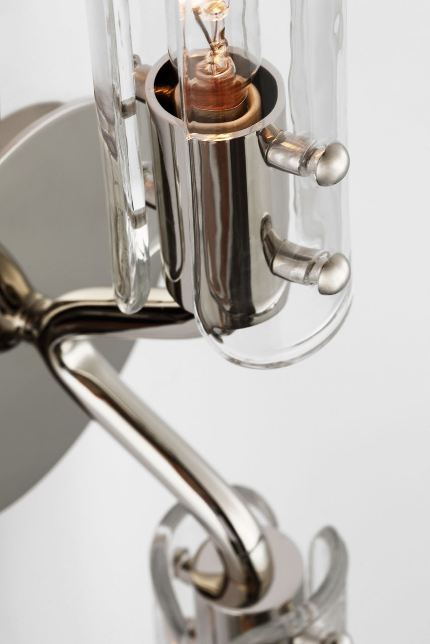 Casoria 23" Linear Sconce | Polished Nickel | Clear Glass