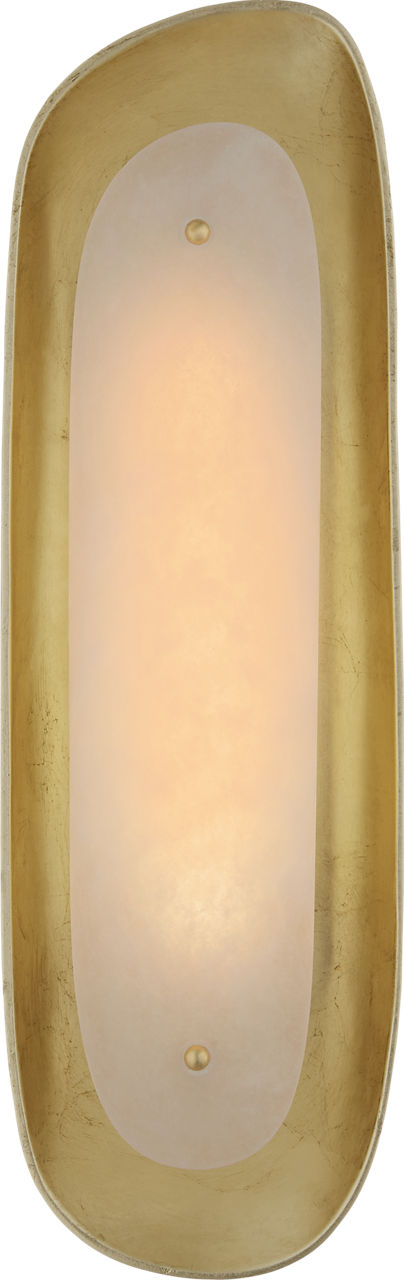 Samos Tall Sculpted Sconce | Gild | Alabaster