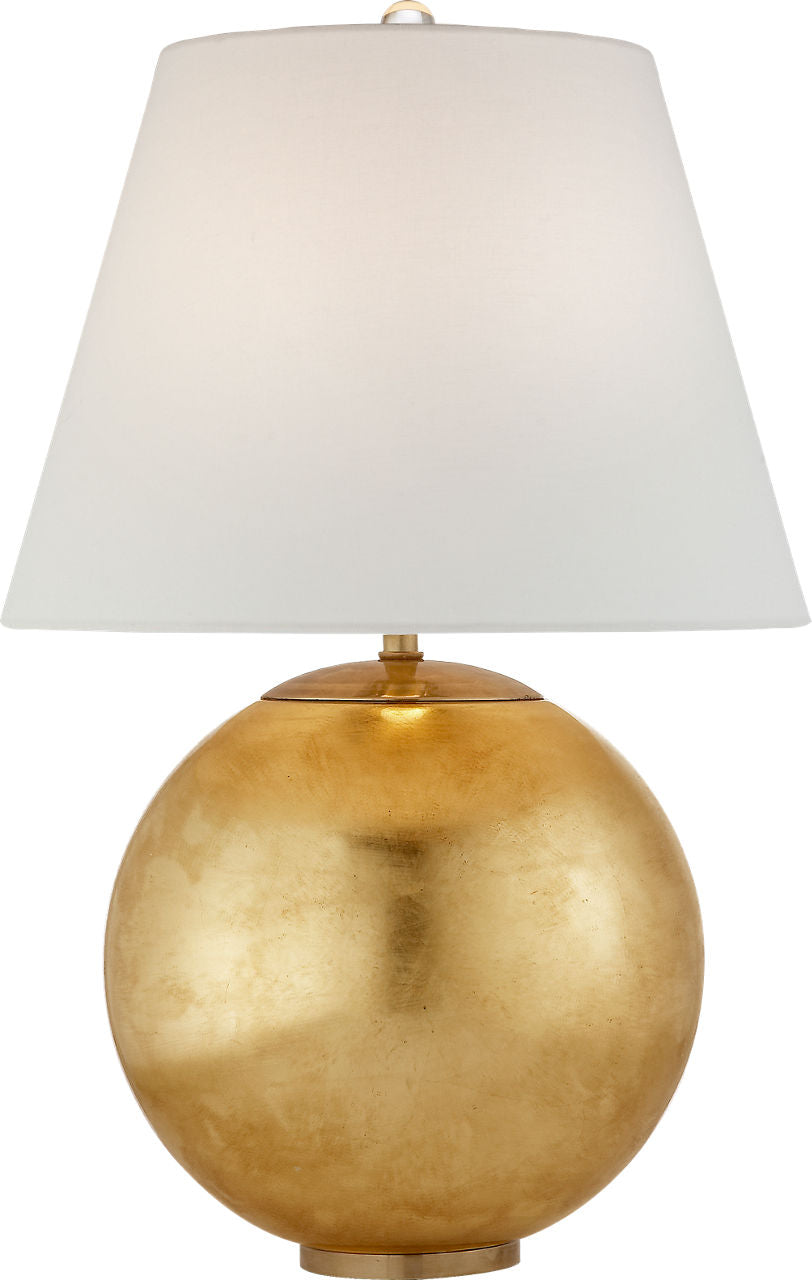 Morton Table Lamp | Gild | Linen Shade