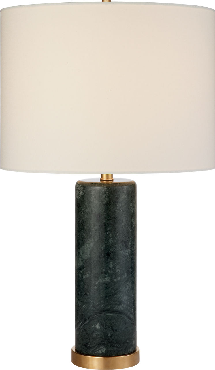 Cliff Table Lamp | Green Marble | Linen Shade