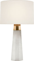 Olsen 15" Cordless Accent Lamp | Alabaster | Linen Shade