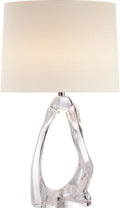 Cannes Table Lamp | Clear Glass | Linen Shade