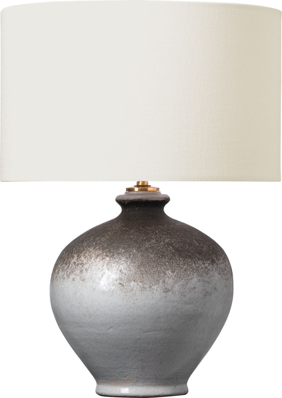 Gaios 13" Cordless Accent Lamp | Galaxy Grey | Linen Shade