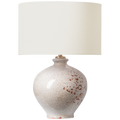 Gaios 13" Cordless Accent Lamp | Pharaoh White | Linen Shade