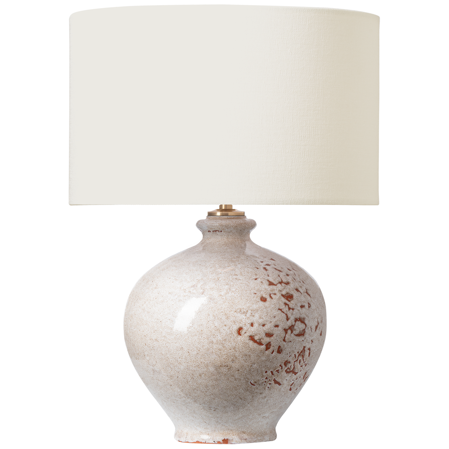 Gaios 13" Cordless Accent Lamp | Pharaoh White | Linen Shade