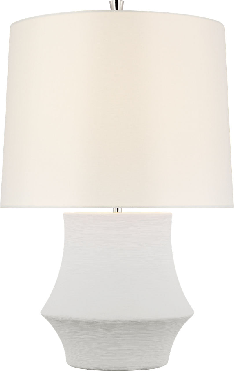 Lakmos Small Table Lamp | Plaster White | Linen Shade