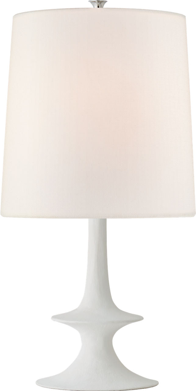 Lakmos Medium Table Lamp | Plaster White | Linen Shade