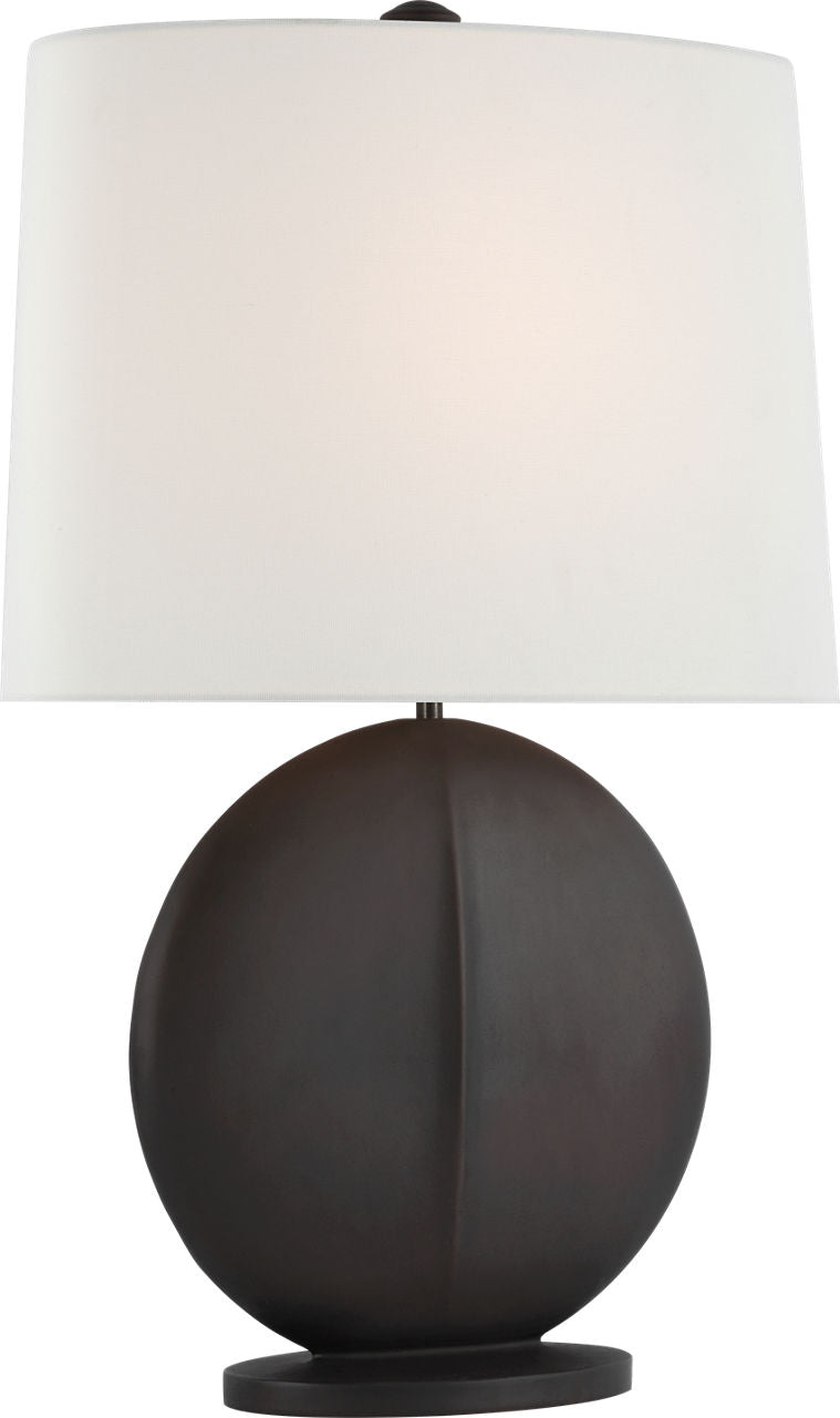 Mariza Medium Table Lamp | Carbon Black | Linen Shade