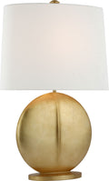 Mariza Medium Table Lamp | Gild | Linen Shade
