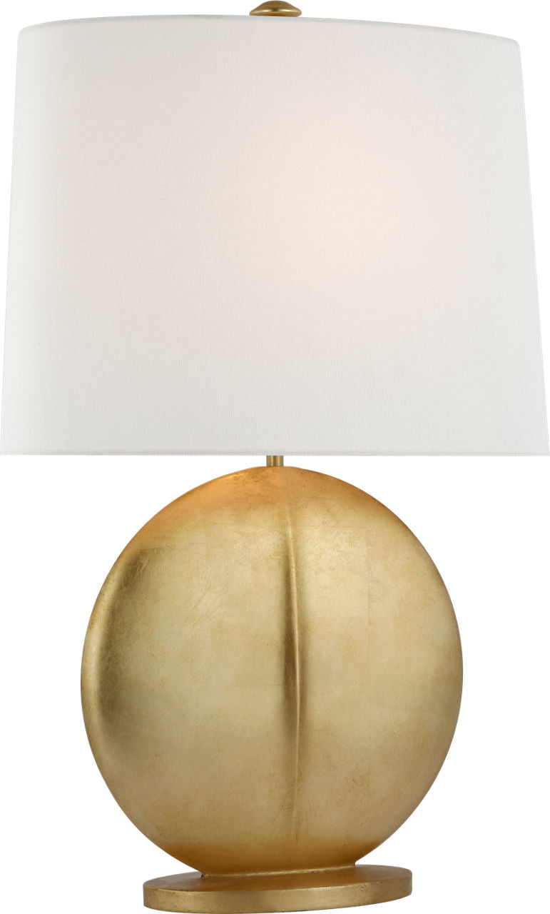 Mariza Medium Table Lamp | Gild | Linen Shade