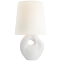 Adria 16" Table Lamp | Plaster White | Linen Shade