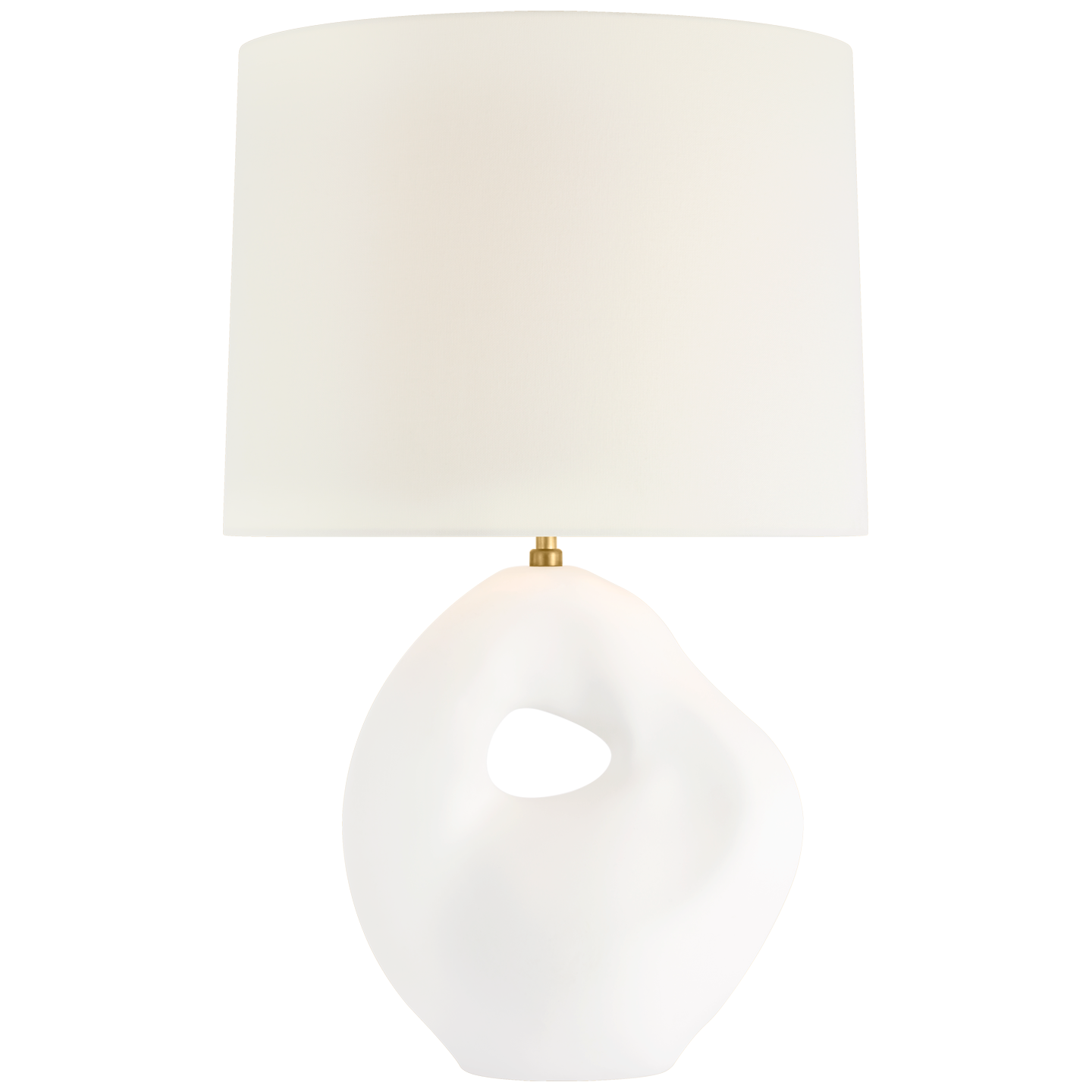 Adria 25" Table Lamp | Plaster White | Linen Shade