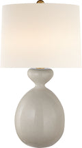Gannet Table Lamp | Bone Craquelure | Linen Shade